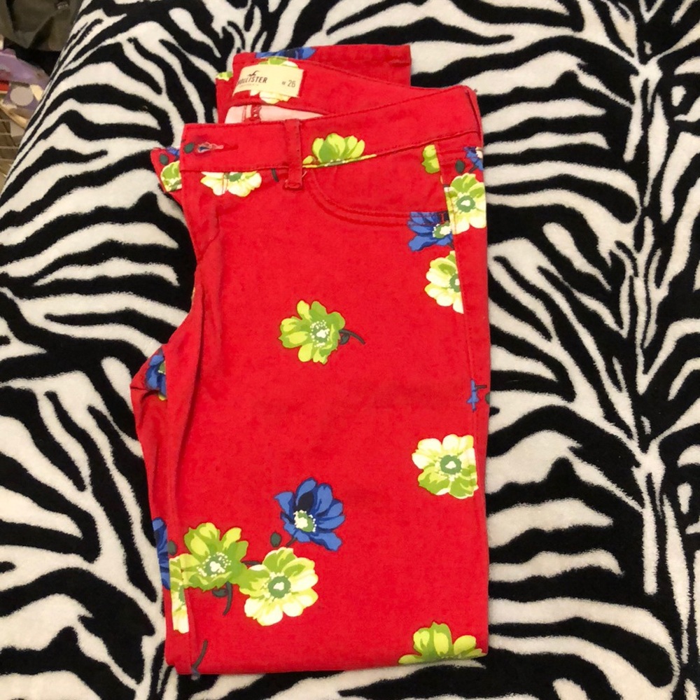 Hollister Flower Jeans.